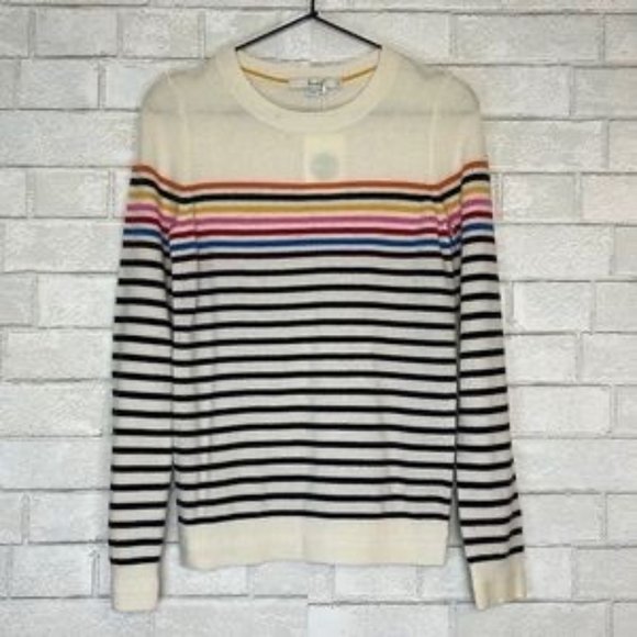Boden Sweaters - Boden 100% Cashmere Rainbow Crewneck sweater, NWT Size M